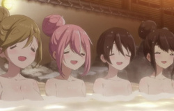 アニメ『ゆるキャン△』2期の11話で女の子たちのエロおっぱいの温泉入浴シーン！の画像