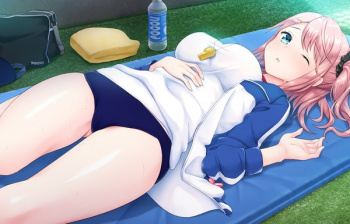 PS4版『アママネ2』女の子のエロいブルマ姿のムチムチ太ももエロおっぱいなどイベントCGの画像