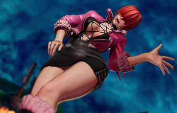 『THE KING OF FIGHTERS XV』シェルミーのムチムチエロおっぱいと太もものエロ技のPVの画像