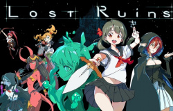 PC『Lost Ruins』エロ巨大裸スライムなどえっちな敵キャラの女子高生2D横スクアクション！の画像