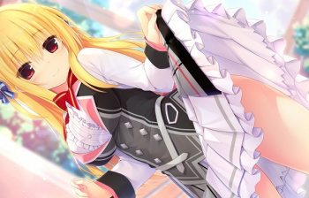 PS4/スイッチ版『ハミダシクリエイティブ』女の子のエロおっぱいと太もものエロイベントCGの画像