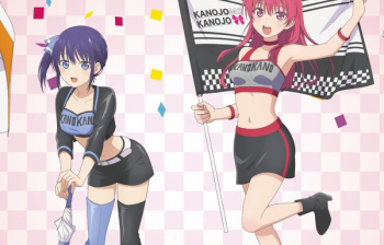 『カノジョも彼女』女の子たちのえっちなレースクイーン姿のエロイラストのエログッズ！の画像