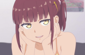 アニメ『月曜日のたわわ』2期の8話でスケベなおっぱい幼馴染チアガールのグラビアデビューの画像