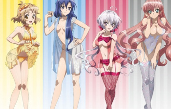 『戦姫絶唱シンフォギア』めちゃくちゃエロいほぼ丸見えナイトドレス姿のエロイラストグッズの画像