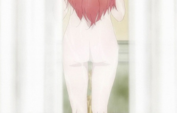 アニメ『見える子ちゃん』7話で女の子のエロいお尻が丸見えになってるシャワーシーン！の画像