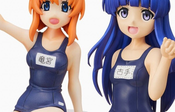 『ひぐらしのなく頃に』竜宮レナと古手梨花のエロいスク水姿のエロプライズフィギュア！の画像