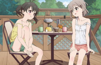 『ヤマノススメ』あおいとひなたの薄着で隙間から見えちゃってるエロいイラストのエログッズ！の画像