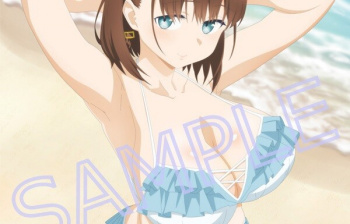 アニメ『月曜日のたわわ』2期のBD店舗特典でエロでかおっぱいの水着イラストなど！の画像