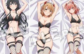 『俺ガイル』3人がエロい小悪魔衣装の下着姿でエロいことになってるだきまくら！の画像