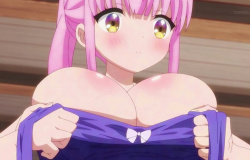 アニメ『RPG不動産』2話で女の子のエロい服脱ぎ下着丸見えおっぱい揺れまくりエロシーンの画像