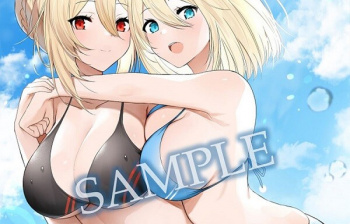 アニメ『乙女ゲー世界はモブに厳しい世界です』BD店舗特典でエロいムチムチ水着イラストの画像