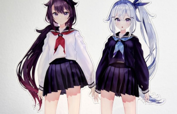 画期的な「パンチラアクリルフィギュア」販売！床に反射したパンツが丸見えになる表現！の画像