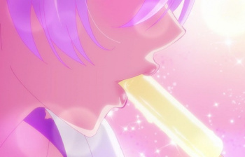 アニメ『夫婦以上、恋人未満。』4話で女の子がエロい彼シャツでパンチラやアイスフェラなどの画像