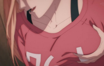 アニメ『チェンソーマン』4話でパワーのえっちな全裸姿やおっぱい揉ませてくれるシーン！の画像