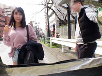 名門校付近で女子大生ナンパして移動式テントで即ハメする企画→Hカップの巨乳ちゃんが釣れる!の画像