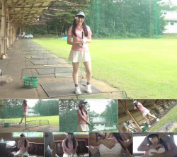【エロ動画 素人】 ゴルフ場でナンパした清純で真面目なゴルフ美少女と青姦3Pハメ撮りの画像