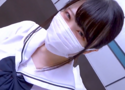 【無修正 エロ動画】 可憐な制服美少女がホテルに連れられて男二人にセクロス調教されるの画像