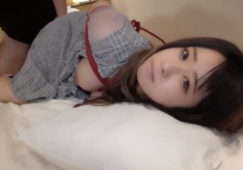 【無修正 エロ動画】 縛られたままセクロス調教させられる巨乳でパイパンの黒髪美少女wwの画像