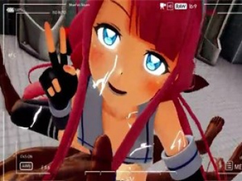 【3Dエロアニメ】艦これの江風が騎乗位しながら両手手コキセックスダンス【MMD】の画像