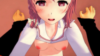 【3Dエロアニメ】彼女、お借りします：デート中に鷲見玲奈が中出しセックスの画像