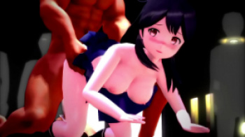 【3Dエロアニメ】潮ちゃん種付けパーティー　【艦これMMD】の画像