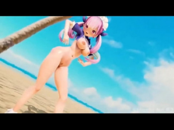 【3Dエロアニメ】 PINK CAT 湊あくあ 【VTuberMMD】の画像