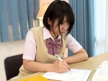 【深田結梨】居残りして勉強している優等生のパンツを下ろしてアナル舐め＆クンニする鬼畜教師。巨乳を吸いまくり生挿入まで試みます。の画像
