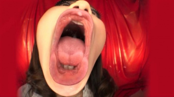 もはや衝撃映像w 川上ゆうがお下劣すぎる強烈アクリル板舐め!の画像