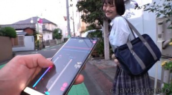 笑顔が可愛い女子●生がリモバイ散歩で何度も街中イキ！性欲暴走連続中出しセックス 逢坂りの あゆみの画像
