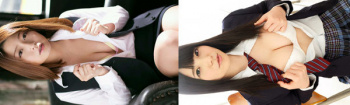 OL女性社員とJK女子校生とナース看護師の制服コス系ちょいエロ画像の画像