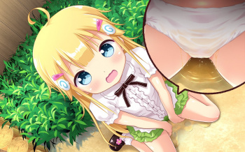 【ぺたん座りお漏らし】ロリ少女が女の子座りして、おもらしであふれるオシッコ止められなくて足元に水たまり作っちゃってる画像!の画像