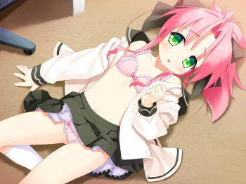 【ジュニアブラ】可愛いロリ少女の膨らみかけちっぱいを保護するジュニアブラをつけてる貧乳ロリ!の画像