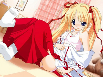 【ロリ巫女】和服には貧乳が似合うと思うから可愛いロリ巫女さんに胸キュンキュンの恋色片思い♪の画像