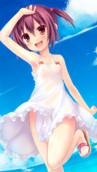 【ロリワンピース】夏らしいロリ少女のワンピース、お嬢様っぽいその姿で下半身ノーパンまるだしなギャップがたまらないノーパンロリワンピース画像!の画像