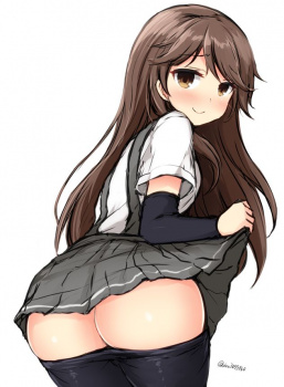 【荒潮ちゃん(艦これ)】艦隊これくしょんの吊りスカがよく似合うロリかわいい駆逐艦荒潮ちゃんのロリなはずなのに色気を感じる二次エロ画像の画像