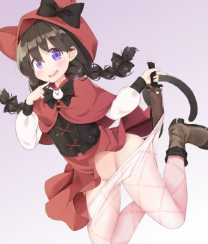 【ミーニャちゃん】にゃんこ大戦争の腹黒で微ロリなおさげ美少女ねこずきんなミーニャちゃんの二次エロ画像の画像