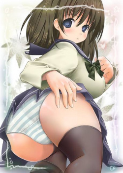 【ロリ巨乳女子高生】おっぱいばかり育って子供っぽさが抜けてないロリ巨乳な巨乳制服女子高生二次エロ画像の画像