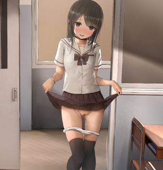 【たくし上げロリ】二次ロリ少女がスカートたくし上げて恥ずかしい所を見せてくれるロリたくし上げ二次エロ画像の画像