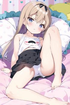 【メスガキロリちゃん】二次メスガキロリ少女が気軽にパンチラ挑発するAIに描いてもらったわからせたいメスガキロリ二次エロ画像の画像