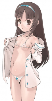 【ロリマイクロビキニ】暖かくなってきたので涼しげな二次ロリ少女のマイクロビキニ二次エロ画像の画像