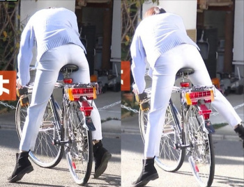 田中瞳アナが乗る自転車のサドルになりたいの画像