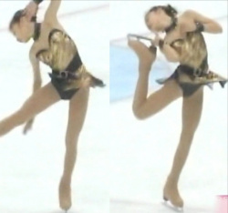 小芝風花の14歳時のフィギュアスケート股間の画像
