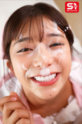もう顔だけで抜けるAV女優・川越にこの顔射ぶっかけ姿の画像