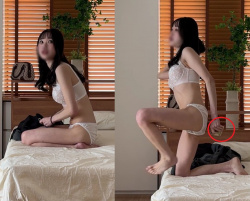 パパ活でお金盗んで逃げようとした女性、中出し制裁されるの画像