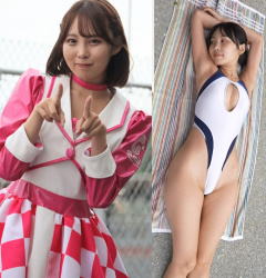 可愛い過ぎるレースクイーン葵成美(25)の肉マンがチラリの画像