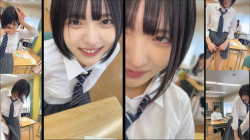 教室でこっそりオナニーするJK役の虹村ゆみさんが可愛いの画像