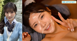 ザーメンぶっかけピースがエロい清楚系AV女優の愛才りあの画像