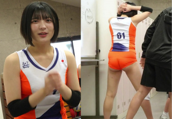 ハミケツバレー姿がエロい美少女AV女優・虹村ゆみさんの画像
