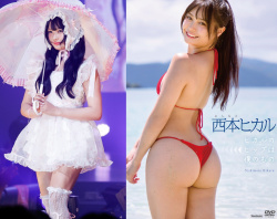 ファッションショーにも出演する西本ヒカル(26)のスケベヒップの画像