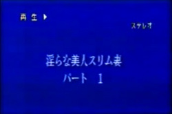 裏ビデオ　淫らな美人スリム妻　パート1　無修正の画像